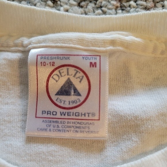 Delta Vintage Myrtle Beach Dolphin Embroidered T-Shirt Size Youth Medium 10-12 - Picture 4 of 4